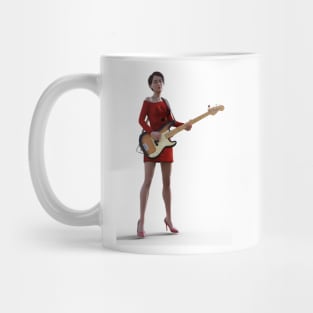 Girl playing the bass Mug